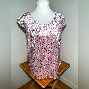 Lauren Conrad Roses Velvet Top